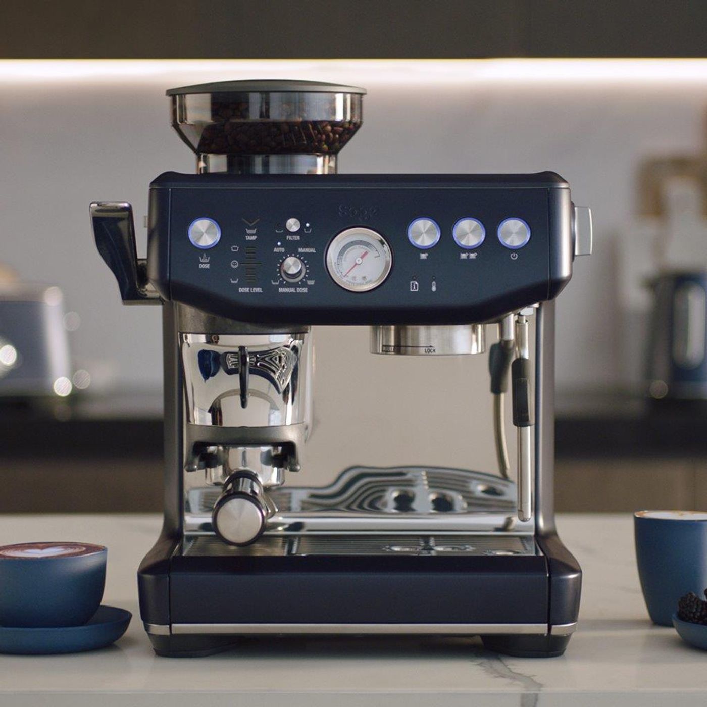 Machine à Expresso Barista Express Impress bleu